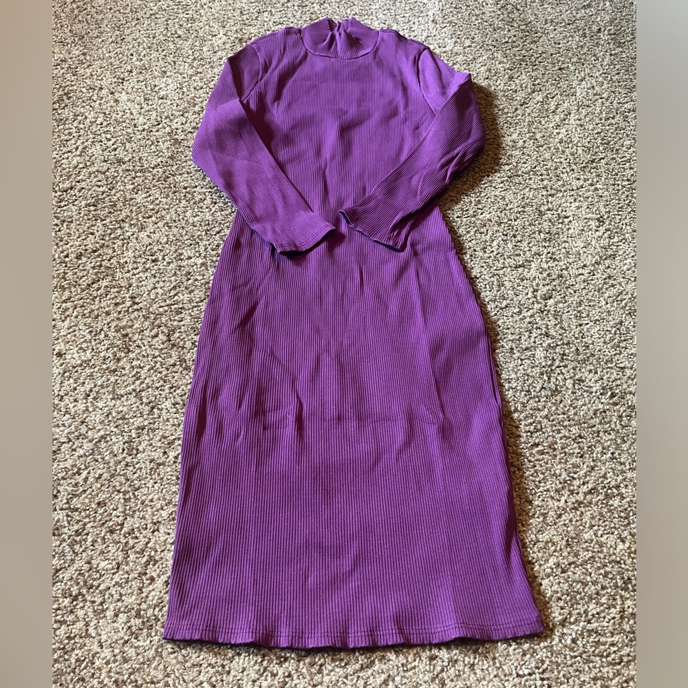 Mock Neck Sweater Dress